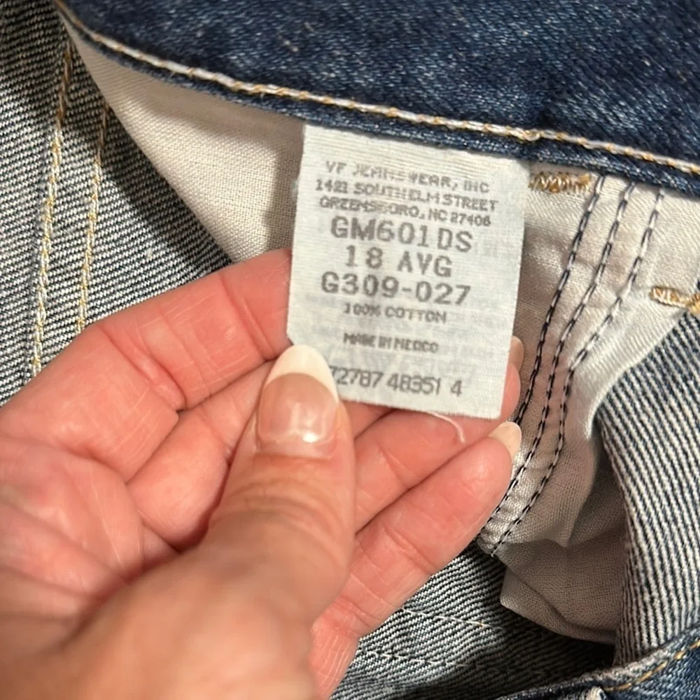 Vintage Gitano High Rise Mom Jeans Women's Plus Size 18 Tapered 100% Cotton 90s